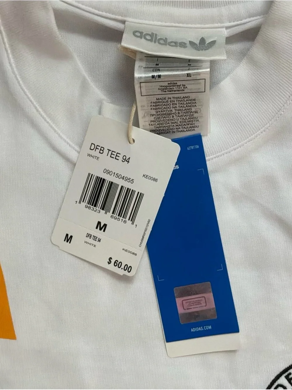 Adidas X German national team 1990’s remake lifestyle graphic tee.